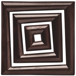 60 szt. KWADRATY DESEROWE ZESTAW 33707 BARBARA DECOR kreatywna dekoracja z ciemnej czekolady