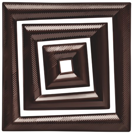 60 szt. KWADRATY DESEROWE ZESTAW 33707 BARBARA DECOR kreatywna dekoracja z ciemnej czekolady