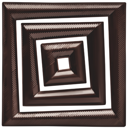 60 szt. KWADRATY DESEROWE ZESTAW 33707 BARBARA DECOR kreatywna dekoracja z ciemnej czekolady