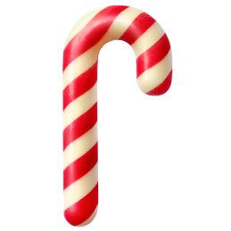 144 szt. ŚWIĄTECZNA LASKA 33741 BARBARA DECOR bożonarodzeniowa dekoracja z białej czekolady 24 x 47 mm