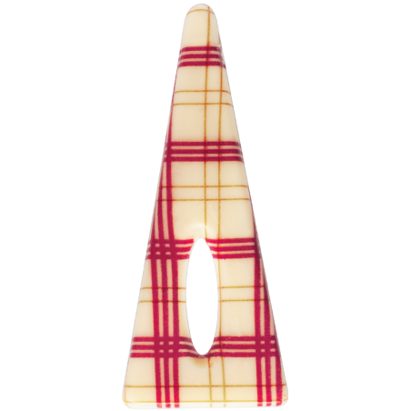 132 szt. AŻURKI TANGO 33729 BARBARA DECOR dekoracja z białej czekolady dł. 83 mm