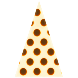 450 szt. TRÓJKĄT PUNTA 331028 BARBARA DECOR geometryczna dekoracja czekoladowa 35 x 55 mm