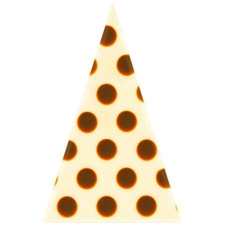 450 szt. TRÓJKĄT PUNTA 331028 BARBARA DECOR geometryczna dekoracja czekoladowa 35 x 55 mm