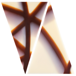 450 szt. TRÓJKĄT MARBLE 331050 BARBARA DECOR marmurkowa dekoracja czekoladowa 35 x 55 mm