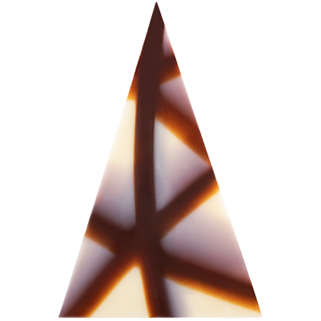 450 szt. TRÓJKĄT MARBLE 331050 BARBARA DECOR marmurkowa dekoracja czekoladowa 35 x 55 mm