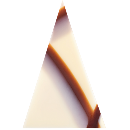 450 szt. TRÓJKĄT MARBLE 331050 BARBARA DECOR marmurkowa dekoracja czekoladowa 35 x 55 mm