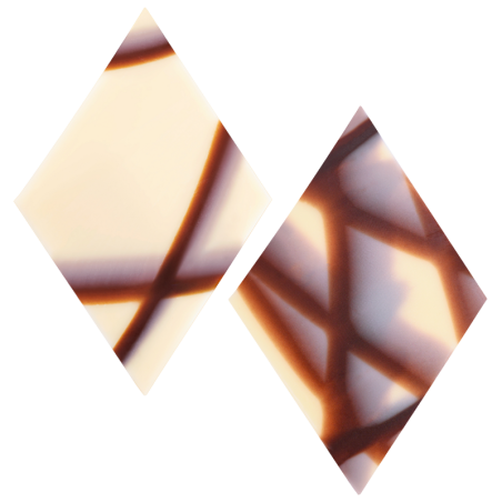 390 szt. ROMB MARBLE 331049 BARBARA DECOR marmurkowa dekoracja czekoladowa 35 x 60 mm