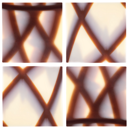 390 szt. KWADRAT MARBLE 331048 BARBARA DECOR marmurkowa dekoracja czekoladowa 40 x 40 mm