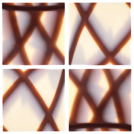 390 szt. KWADRAT MARBLE 331048 BARBARA DECOR marmurkowa dekoracja czekoladowa 40 x 40 mm