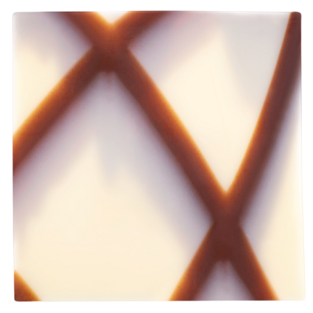 390 szt. KWADRAT MARBLE 331048 BARBARA DECOR marmurkowa dekoracja czekoladowa 40 x 40 mm