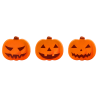 op. 105 szt. Czekoladowe Dynie zestaw na Halloween - 33764 Barbara Decor - dekoracje z białej czekolady - dł. 29 mm