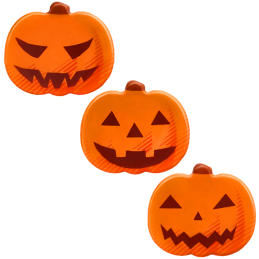 op. 105 szt. Czekoladowe Dynie zestaw na Halloween - 33764 Barbara Decor - dekoracje z białej czekolady - dł. 29 mm