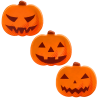 op. 105 szt. Czekoladowe Dynie zestaw na Halloween - 33764 Barbara Decor - dekoracje z białej czekolady - dł. 29 mm