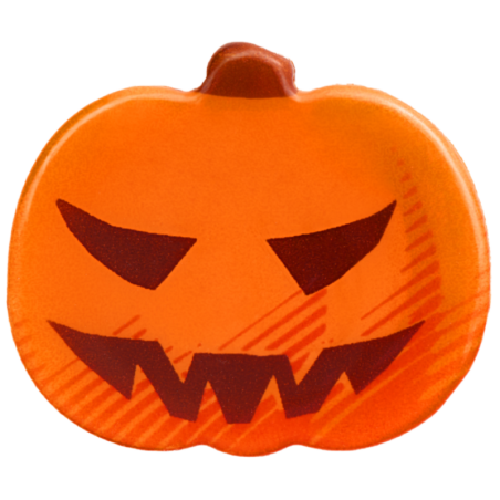 op. 105 szt. Czekoladowe Dynie zestaw na Halloween - 33764 Barbara Decor - dekoracje z białej czekolady - dł. 29 mm
