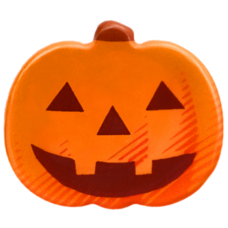 op. 105 szt. Czekoladowe Dynie zestaw na Halloween - 33764 Barbara Decor - dekoracje z białej czekolady - dł. 29 mm