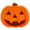 op. 105 szt. Czekoladowe Dynie zestaw na Halloween - 33764 Barbara Decor - dekoracje z białej czekolady - dł. 29 mm