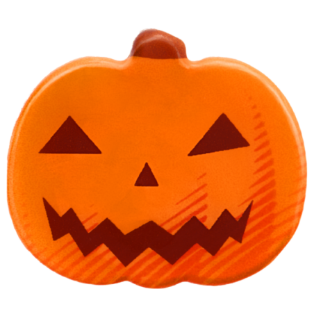 op. 105 szt. Czekoladowe Dynie zestaw na Halloween - 33764 Barbara Decor - dekoracje z białej czekolady - dł. 29 mm