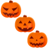 op. 105 szt. Czekoladowe Dynie zestaw na Halloween - 33764 Barbara Decor - dekoracje z białej czekolady - dł. 29 mm