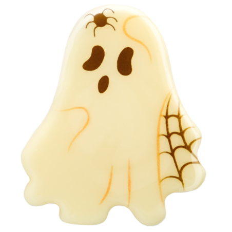 op. 105 szt. Czekoladowe Duchy zestaw na Halloween - 33766 Barbara Decor - dekoracje z białej czekolady - dł. 36 mm