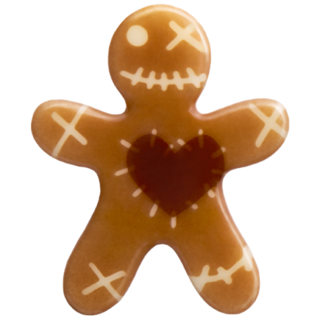 op. 135 szt. Czekoladowe Mumie zestaw na Halloween - 33767 Barbara Decor - dekoracje z białej czekolady - dł. 36 mm