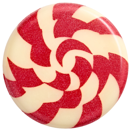 op. 189 szt. Świąteczne Cukierki Mikołaja - 33763 Barbara Decor - gotowe dekoracje z białej czekolady - śr. 30 mm