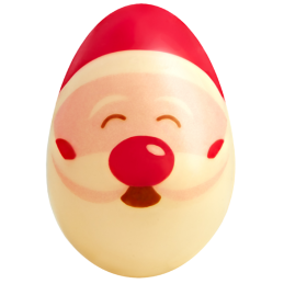 op. 96 szt. Głowa Św. Mikołaja - 33771 Barbara Decor - świąteczne dekoracje z białej czekolady - 25 x 36 mm