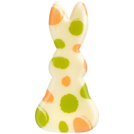 135 szt. ZAJĄCE 33748 BARBARA DECOR czekoladowy zestaw dekoracji z wielkanocnym nadrukiem w 3 wzorach 20 x43 mm