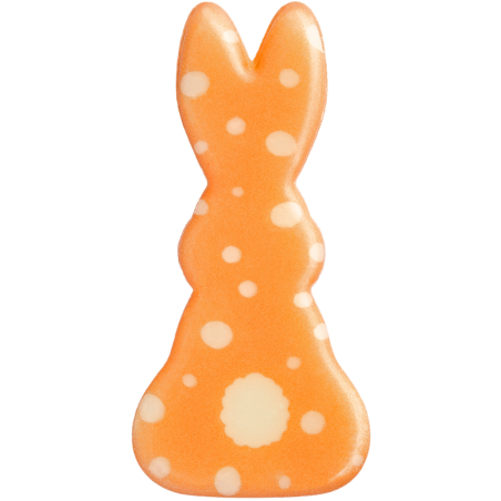 135 szt. ZAJĄCE 33748 BARBARA DECOR czekoladowy zestaw dekoracji z wielkanocnym nadrukiem w 3 wzorach 20 x43 mm