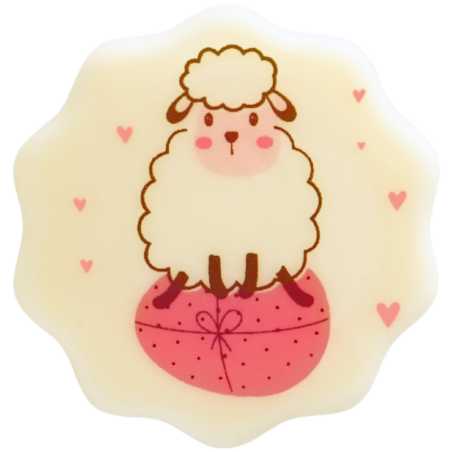 105 szt. OWIECZKI 33749 BARBARA DECOR czekoladowy zestaw wielkanocnych dekoracji z nadrukiem w 3 wzorach śr. 37 mm