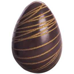 96 szt. JAJKA 3D DESEROWE ZESTAW 33735 BARBARA DECOR trójwymiarowa dekoracja wielkanocna z ciemnej czekolady 25 x 36 mm