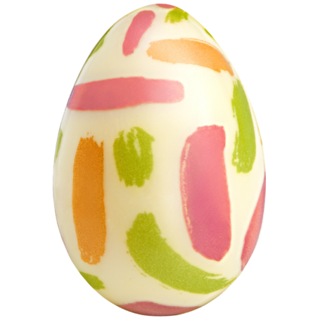 op. 96 szt. Malowane Jajka - 33751 Barbara Decor - trójwymiarowe pisanki z białej czekolady - wym. 25 x 36 mm