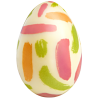 op. 96 szt. Malowane Jajka - 33751 Barbara Decor - trójwymiarowe pisanki z białej czekolady - wym. 25 x 36 mm