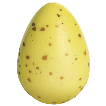 96 szt. JAJKA 3D KROPKI ZESTAW 33733 BARBARA DECOR trójwymiarowa dekoracja wielkanocna z białej czekolady 25 x 36 mm