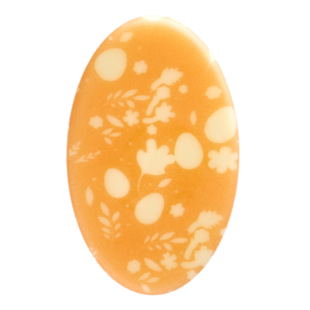 op. 165 szt. Wiosenne Pisanki 33754 Barbara Decor - zestaw wielkanocnych dekoracji z białej czekolady - wym. 24 x 40 mm