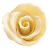 op. 30 szt. Róża Biała - ręcznie wykonana dekoracja z białej czekolady - śr. 40 mm - nr. kat. 339359 Barbara Decor