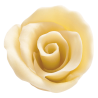 op. 30 szt. Róża Biała - ręcznie wykonana dekoracja z białej czekolady - śr. 40 mm - nr. kat. 339359 Barbara Decor