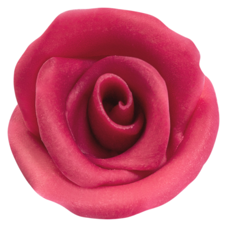 op. 30 szt. Róża Różowa - ręcznie wykonana dekoracja z białej czekolady - śr. 40 mm - nr. kat. 339361 Barbara Decor