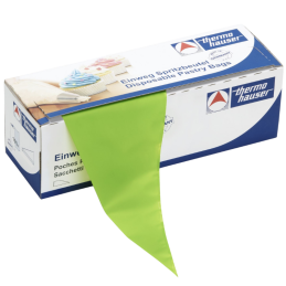 100 szt. Zielone worki 59 cm x 80 µ cukiernicze jednorazowe na rolce 17647 Thermohauser