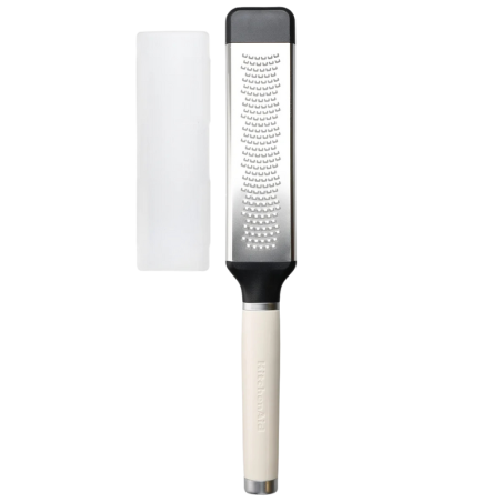 Tarka ręczna z drobnym ostrzem ze stali nierdzewnej - dł. 32 cm - kremowy uchwyt z tworzywa - KitchenAid