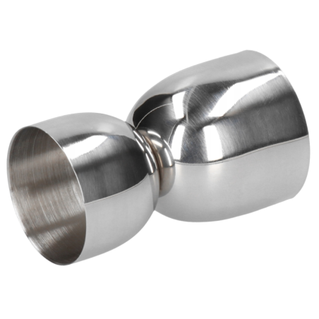 Dwustronna miarka barmańska z szerokim kielichem - 15 i 30 ml - do odmierzania alkoholi i płynnych dodatków