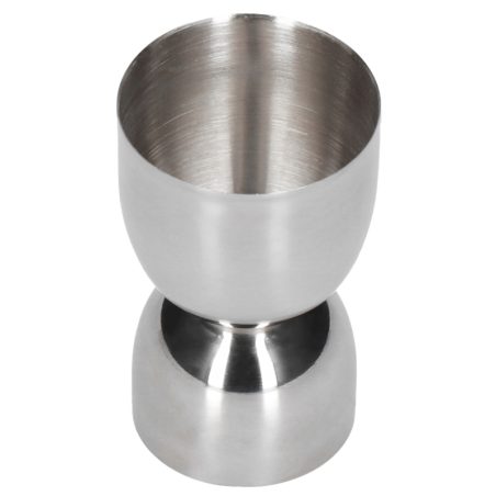 Dwustronna miarka barmańska z szerokim kielichem - 15 i 30 ml - do odmierzania alkoholi i płynnych dodatków