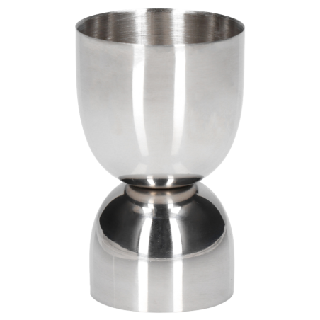 Dwustronna miarka barmańska z szerokim kielichem - 15 i 30 ml - do odmierzania alkoholi i płynnych dodatków