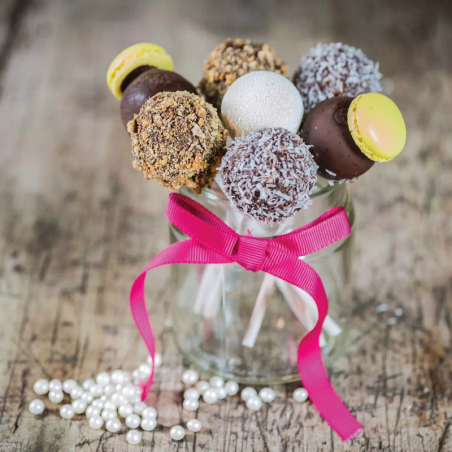 MUL3D 28 Silikomart - zestaw do trójwymiarowych lizaków i deserów - kula - śr. 28 mm / poj. 11.5 ml x 12 porcji