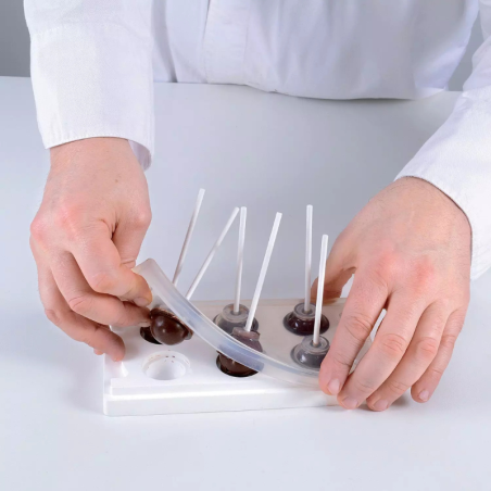 MUL3D 28 Silikomart - zestaw do trójwymiarowych lizaków i deserów - kula - śr. 28 mm / poj. 11.5 ml x 12 porcji