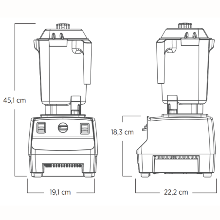 Drink Machine Advance ® Vitamix - wielofunkcyjny blender barowy - programowalny - kolor czerwony
