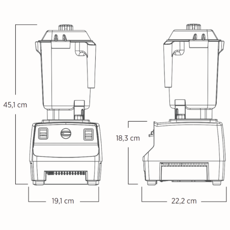 Drink Machine Advance ® Vitamix - wielofunkcyjny blender barowy - programowalny - kolor czerwony