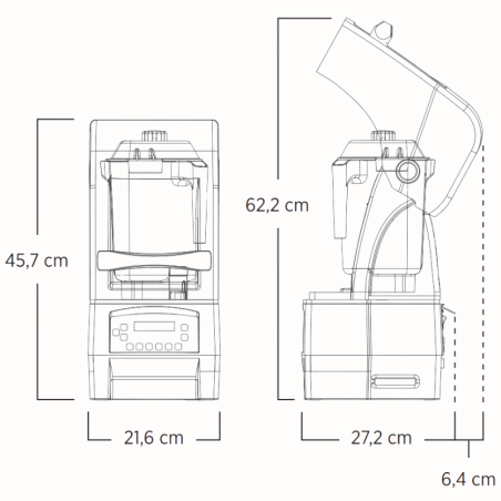 The Quiet One ® Vitamix - wielofunkcyjny blender barowy z obudową wyciszającą - programowalny