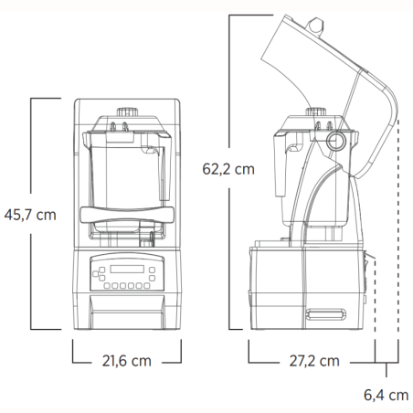 The Quiet One ® Vitamix - wielofunkcyjny blender barowy z obudową wyciszającą - programowalny