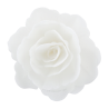 18 szt. BIAŁA RÓŻA CHIŃSKA ŚREDNIA 200118 ROSE DECOR jadalna dekoracja waflowa - 55 mm