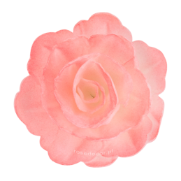 18 szt. RÓŻOWA CIENIOWANA RÓŻA CHIŃSKA ŚREDNIA 200818 ROSE DECOR jadalna dekoracja waflowa - 55 mm